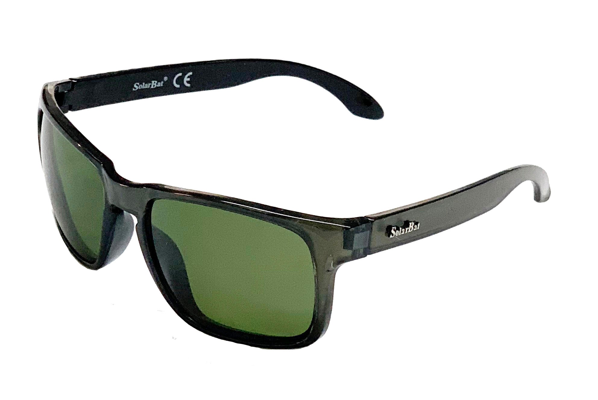 Solar Bat - Progressive Prescription sunglasses green lens