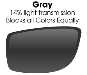 Gray Lens -  SB 06 Black USA - Blocks all Colors Equally