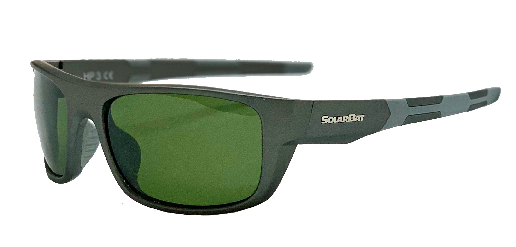 Solar Bat - Progressive Prescription sunglasses green lens